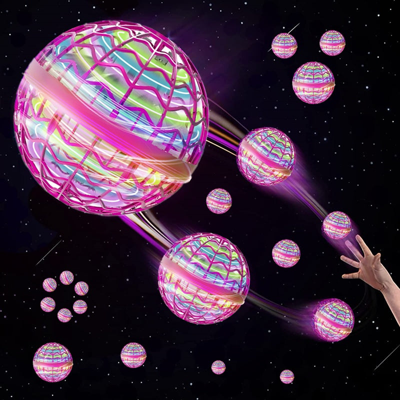 Globe volant LED 360° contrôlé à la main pour une expérience spectaculaire
